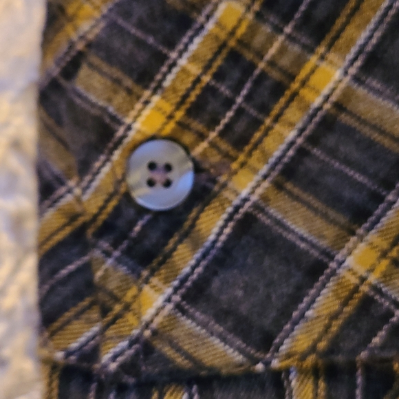 VINCE plaid button up shirt size Large - Picture 3 of 4